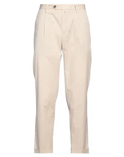 Myths Man Pants Beige Size 38 Cotton, Nylon, Elastane In Sand