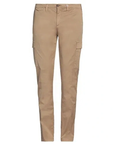 Myths Man Pants Beige Size 40 Cotton, Elastane