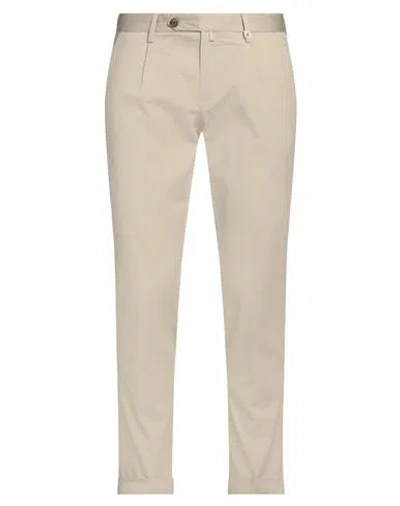 Myths Man Pants Beige Size 40 Cotton, Elastane