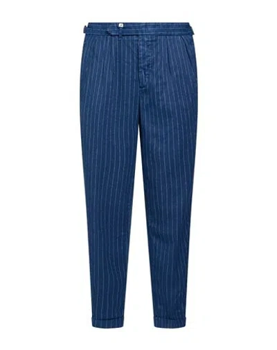 Myths Man Pants Blue Size 32 Linen, Cotton, Polyester, Elastane
