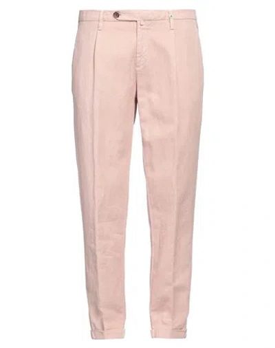 Myths Man Pants Blush Size 38 Cotton, Linen, Lyocell In Pink