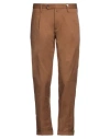 Myths Man Pants Camel Size 40 Lyocell, Linen, Cotton In Beige