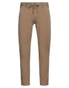 Myths Man Pants Camel Size 32 Cotton, Elastane In Beige