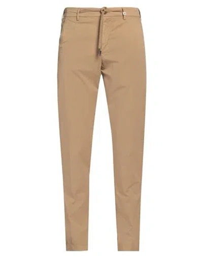 Myths Man Pants Camel Size 32 Cotton, Elastane In Beige