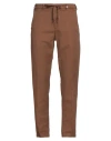 Myths Man Pants Camel Size 32 Cotton, Linen, Lyocell In Beige