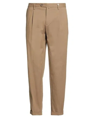 Myths Man Pants Camel Size 38 Cotton, Elastane In Sand