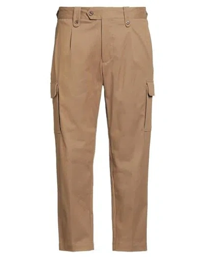 Myths Man Pants Camel Size 38 Cotton, Elastane In Sand