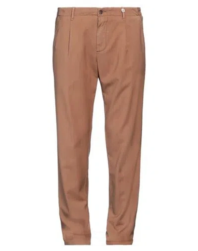 Myths Man Pants Camel Size 38 Virgin Wool In Beige