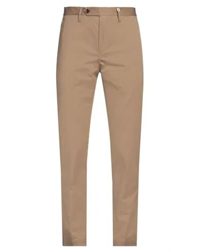 Myths Man Pants Camel Size 36 Cotton, Elastane In Beige