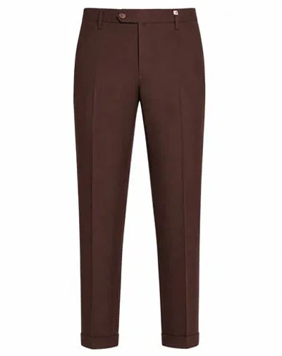 Myths Man Pants Chocolate Brown Size 40 Polyester, Viscose, Elastane