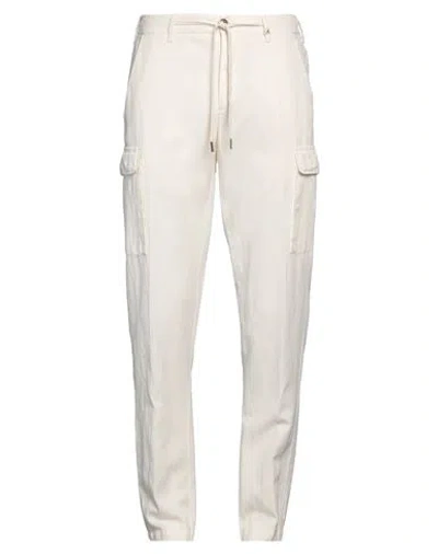 Myths Man Pants Cream Size 34 Lyocell, Linen, Cotton In White