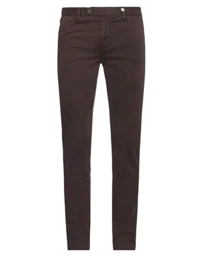 Myths Man Pants Dark Brown Size 38 Cotton, Elastane