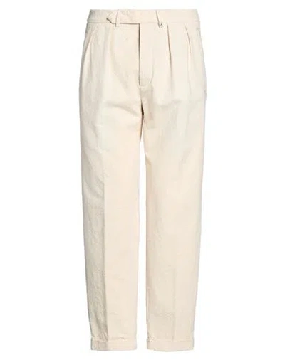 Myths Man Pants Ivory Size 32 Cotton In White