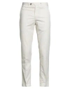 Myths Man Pants Ivory Size 34 Cotton, Elastane In White