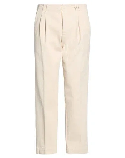 Myths Man Pants Ivory Size 36 Cotton In Neutral