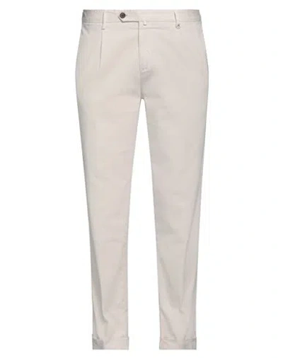 Myths Man Pants Ivory Size 38 Cotton, Elastane In Neutral