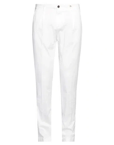Myths Man Pants Ivory Size 38 Cotton, Elastane In White