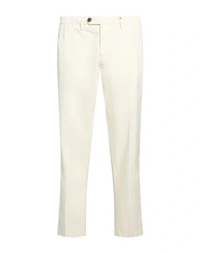 Myths Man Pants Ivory Size 38 Pima Cotton, Elastane In White