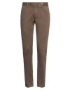 Myths Man Pants Khaki Size 40 Cotton, Elastane In Beige