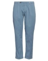 Myths Man Pants Light Blue Size 34 Cotton, Elastane