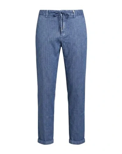 Myths Man Pants Light Blue Size 34 Linen, Cotton, Polyester, Elastane