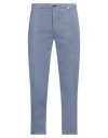 Myths Man Pants Light Blue Size 38 Cotton, Elastane In Blue