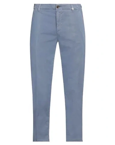 Myths Man Pants Light Blue Size 38 Cotton, Elastane