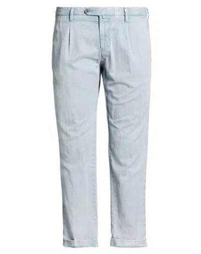 Myths Man Pants Light Blue Size 38 Cotton, Linen, Elastane