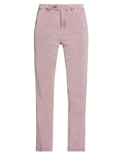 Myths Man Pants Mauve Size 32 Cotton, Elastane In Pink