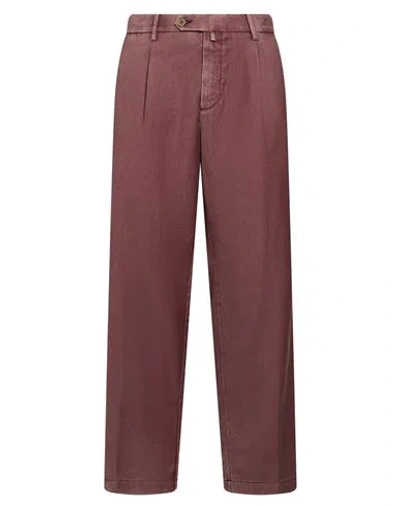 Myths Man Pants Mauve Size 38 Virgin Wool, Cashmere In Pink