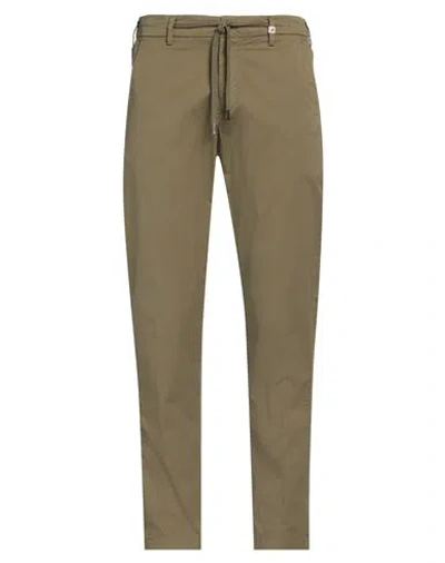 Myths Man Pants Military Green Size 32 Cotton, Elastane In Green