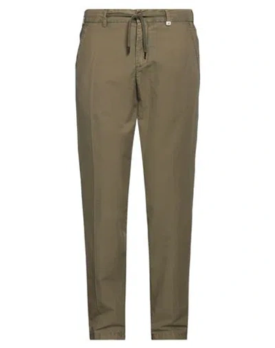 MYTHS MYTHS MAN PANTS MILITARY GREEN SIZE 34 COTTON, LINEN, LYOCELL