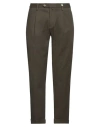 Myths Man Pants Military Green Size 36 Cotton, Elastane In Gray