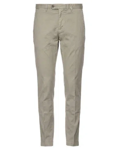 Myths Man Pants Military Green Size 36 Cotton, Silk, Elastane In Gray