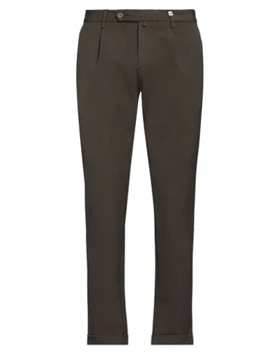 Myths Man Pants Military Green Size 36 Polyamide, Elastane In Brown
