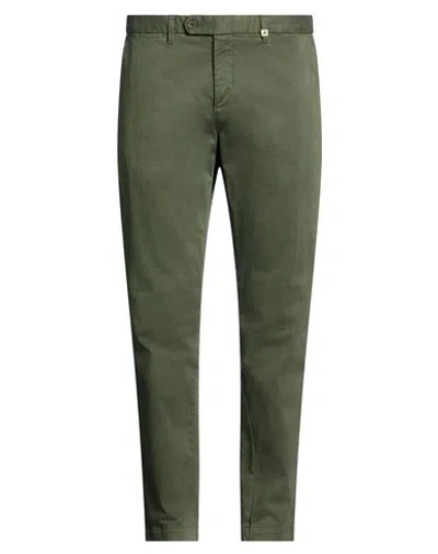 Myths Man Pants Military Green Size 38 Cotton, Elastane