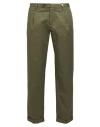Myths Man Pants Military Green Size 40 Cotton, Elastane In Green