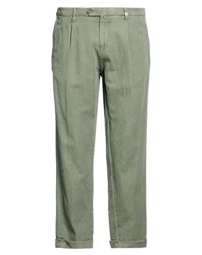 Myths Man Pants Military Green Size 40 Cotton, Linen, Tencel