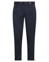 Myths Man Pants Navy Size 36 Cotton, Elastane In Navy Blue