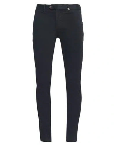 Myths Man Pants Navy Size 40 Cotton, Elastane In Navy Blue