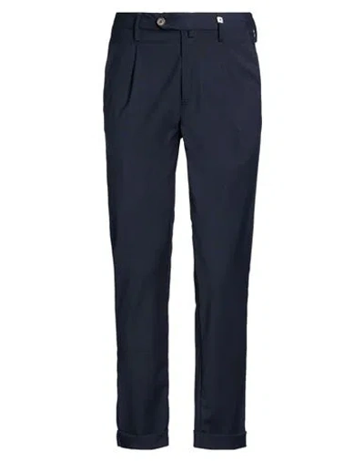 Myths Man Pants Navy Size 30 Polyester, Wool, Elastane In Blue