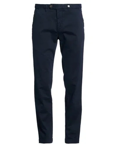 Myths Man Pants Navy Size 32 Cotton, Elastane In Blue