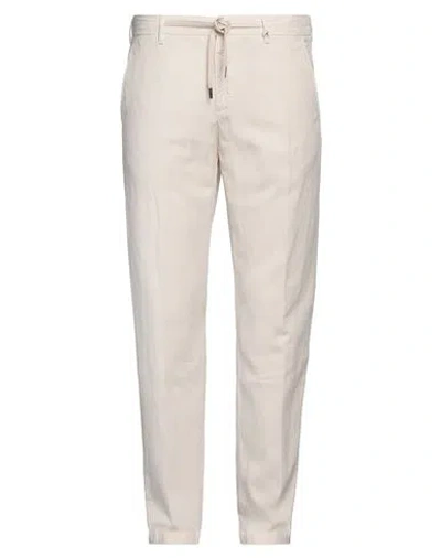 Myths Man Pants Off White Size 38 Lyocell, Linen, Cotton