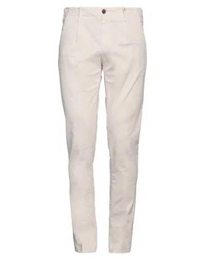 Myths Man Pants Off White Size 36 Cotton, Elastane