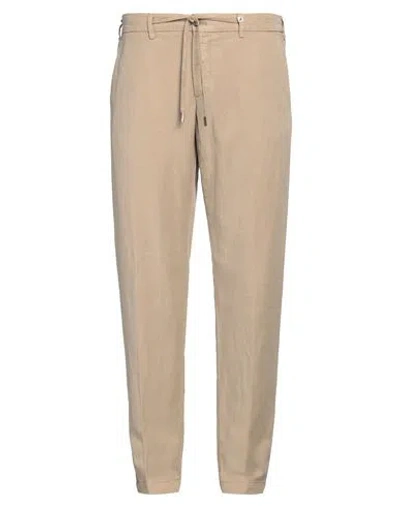 MYTHS MYTHS MAN PANTS SAND SIZE 40 LYOCELL, LINEN, COTTON