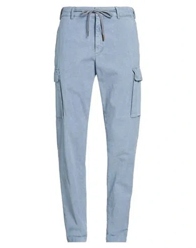 Myths Man Pants Slate Blue Size 32 Cotton, Elastane