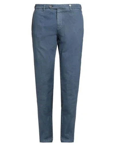 Myths Man Pants Slate Blue Size 34 Cotton, Elastane