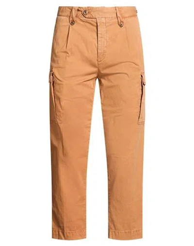 Myths Man Pants Tan Size 32 Pima Cotton, Cotton, Elastane In Brown
