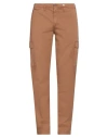 Myths Man Pants Tan Size 38 Cotton, Elastane In Brown