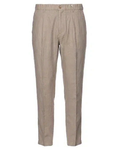Myths Man Pants Taupe Size 32 Virgin Wool, Linen In Blue